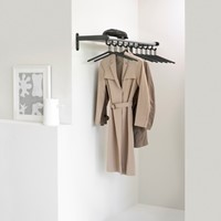 Wandgarderobe Tertio WK 180x16x54cm met 18 hangers incl.kleerhangers-2
