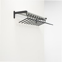 Wandgarderobe Tertio WK 180x16x54cm met 18 hangers incl.kleerhangers