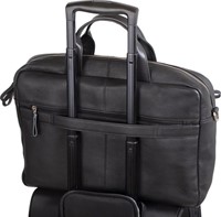 Laptoptas Alassio Tiber leer zwart-3