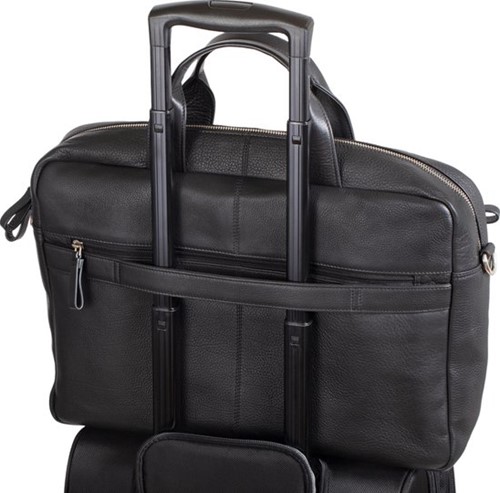 Laptoptas Alassio Tiber leer zwart-3