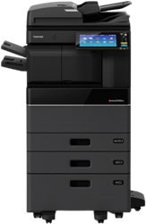 Multifunctional Toshiba e-Studio2020AC - complete configuratie met 2 papierladen en onderzetkast