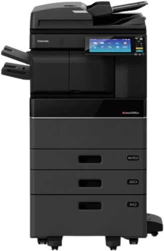 Multifunctional Toshiba e-STUDIO 3025AC configuratie 1 - inclusief 2 papiercassettes en onderzetkast