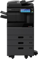 Multifunctional Toshiba e-STUDIO 400AC inclusief 2 papiercassettes en onderzetkast