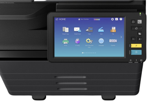 Multifunctional Toshiba e-STUDIO 400AC inclusief 4 papiercassettes en onderzetkast-3