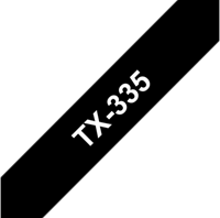Brothertape TX-335 12mm wit op zwart-2
