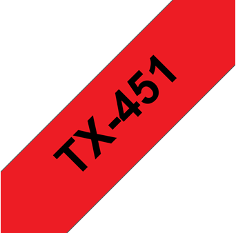Brothertape TX-451 24mm zwart op rood-2