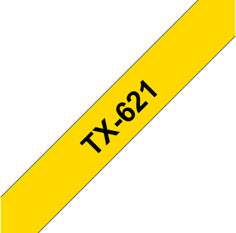 Brothertape TX-621  9mm zwart op geel-2
