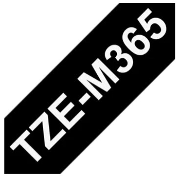 Brothertape TZE-M365 36mm gelamineerd, wit op zwart-2