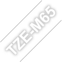 Brothertape TZE-M65 36mm mat gelamineerd, wit op transparant-2