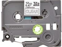 Brothertape TZE-135 12mm wit op transparant-2