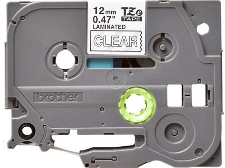 Brothertape TZE-135 12mm wit op transparant-2
