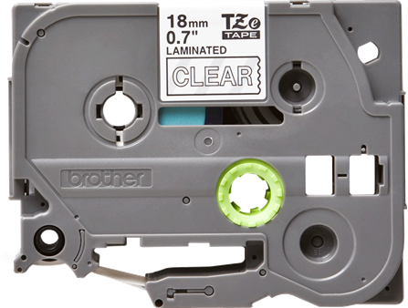 Brothertape TZE-145 18mm wit op transparant -2