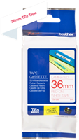Brothertape TZE-262 36mm rood op wit 