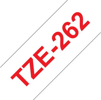 Brothertape TZE-262 36mm rood op wit -2