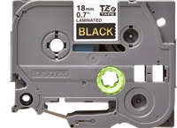 Brothertape TZE-344 18mm goud op zwart -3
