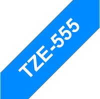 Brothertape TZE-555 24mm wit op blauw-2
