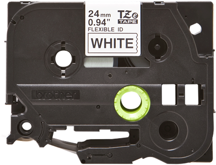Brothertape TZE-FX251 24mm zwart op wit flexibel-3