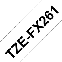 Brothertape TZE-FX261 36mm zwart op wit flexibel-2