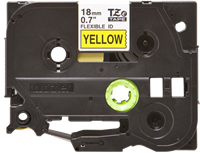 Brothertape TZE-FX641 18mm zwart op geel flexibel-3