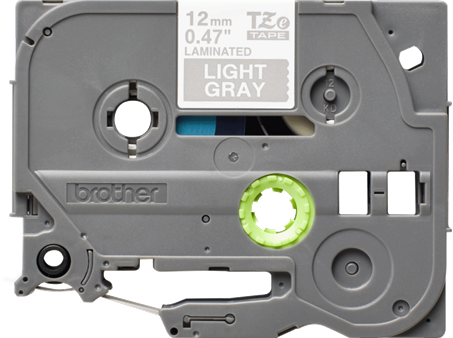 Brothertape TZE-MQL35 12mm wit op lichtgrijs-3