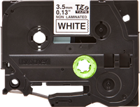 Brothertape TZE-N201  3,5mm zwart op wit niet gelamineerd-3