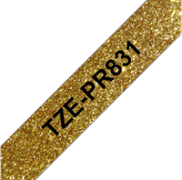 Brothertape TZE-PR831 12mm zwart op premium goud-2