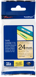 Brothertape TZE-PR851 24mm zwart op premium goud