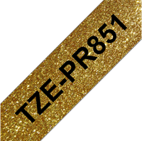 Brothertape TZE-PR851 24mm zwart op premium goud-2