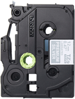 Brothertape TZE-PR935 12mm wit op premium zilver-3