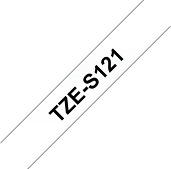 Brothertape TZE-S121  9mm zwart op transparant extra klevend-2