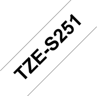 Brothertape TZE-S251 24mm zwart op wit extra klevend-2