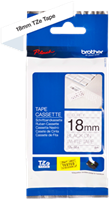 Brothertape TZE-SE4 18mm zwart op wit beveiliging