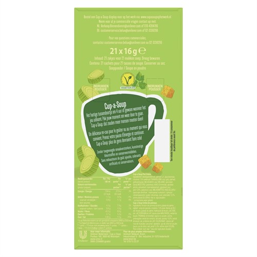 Unox Cup-a-Soup Prei crème 21x175 ml -3