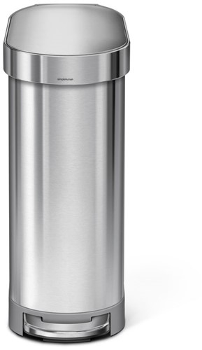 Pedaalemmer Simplehuman met liner pocket 45L mat RVS-2