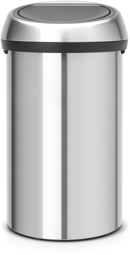 Afvalbak Brabantia Touch Bin 60L mat RVS