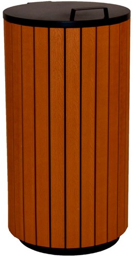 Buitenafvalbak houtlook 90L