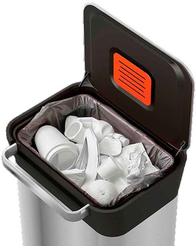 Pedaalemmer Joseph Joseph Intelligent Waste Titan 30 zwart/mat RVS