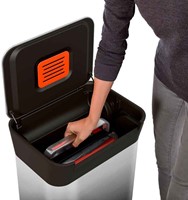Pedaalemmer Joseph Joseph Intelligent Waste Titan 30 zwart/mat RVS