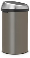 Afvalbak Brabantia Touch Bin 60L platina-2
