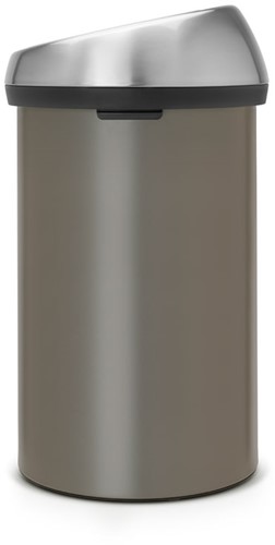 Afvalbak Brabantia Touch Bin 60L platina-3