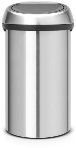 Afvalbak Brabantia Touch Bin 60L RVS mat fingerprint proof