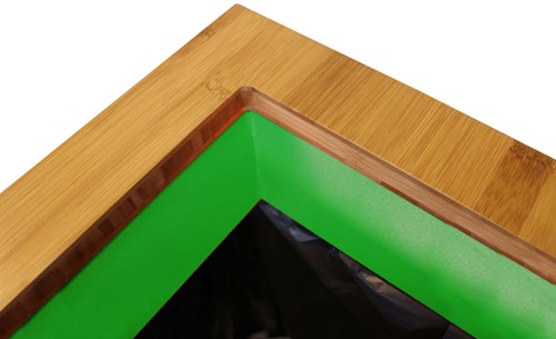 Afvalbak Lune Paxa 34L M groenafval wit/groen-2