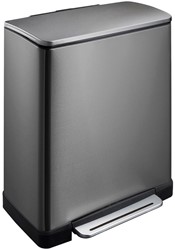 Afvalscheidingsunit EKO E-Cube recycling 28+18L black steel