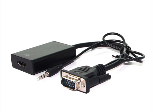 Adapter, VGA + audio naar HDMI, M / F, 0,15 m