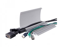 Aluminium vloergoot aluminium breed, incl. antislip, 160cm lang, kleur aluminium/zilver