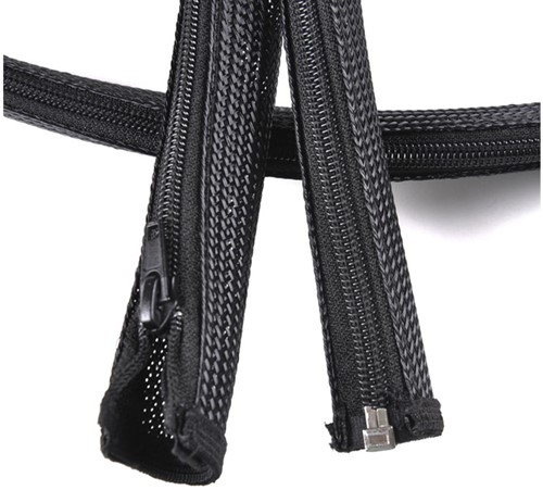Kabel sleeve met rits 20mm/150cm zwart