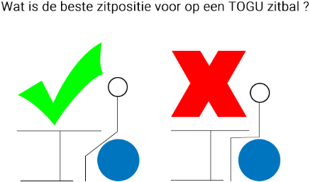 Zitbal Togu ABS 75 cm blauw-3
