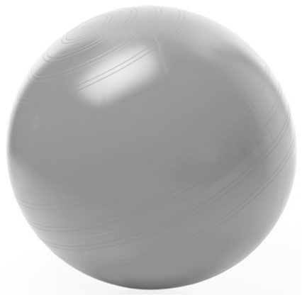 Zitbal Togu ABS 75 cm zilver