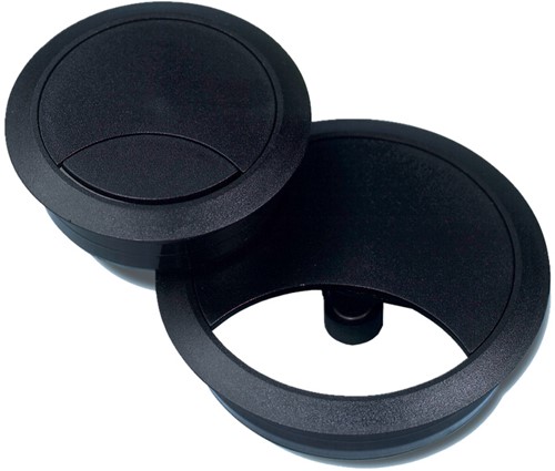 Kabeldoorvoer rond 80mm zwart